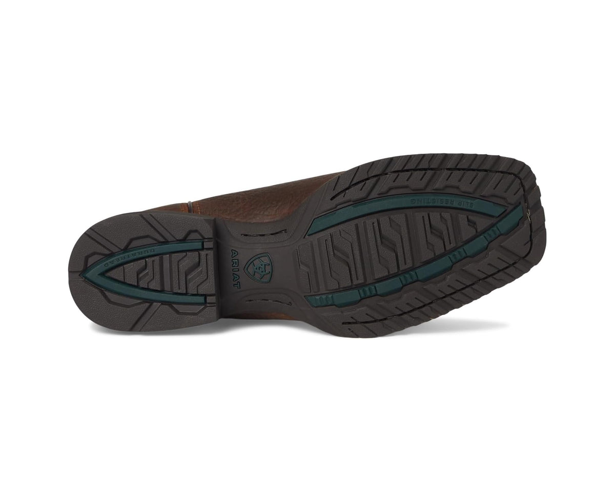 Men's Ariat Hybrid Grit Western Boots Earth/Alamo Brown