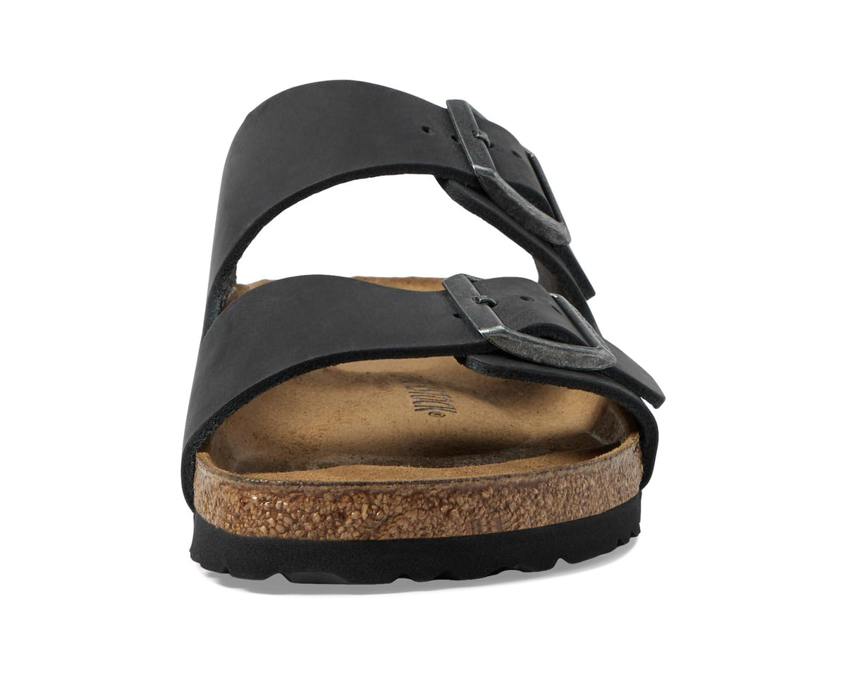 Unisex Birkenstock Arizona - Oiled Leather (Unisex) Black Oiled Leather