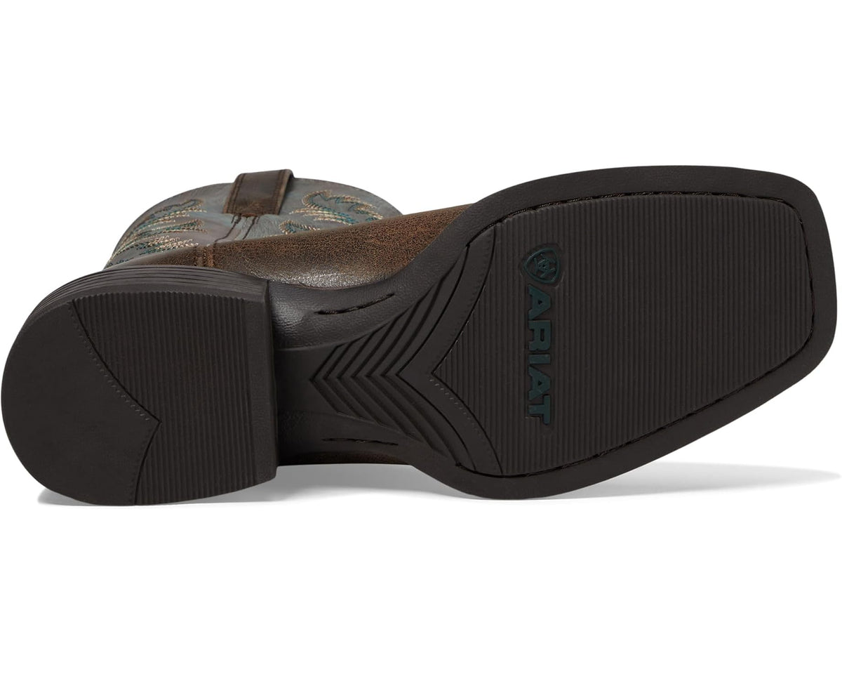 Men's Ariat Sport Latigo Western Boot Spiced Cider/Stone Blue