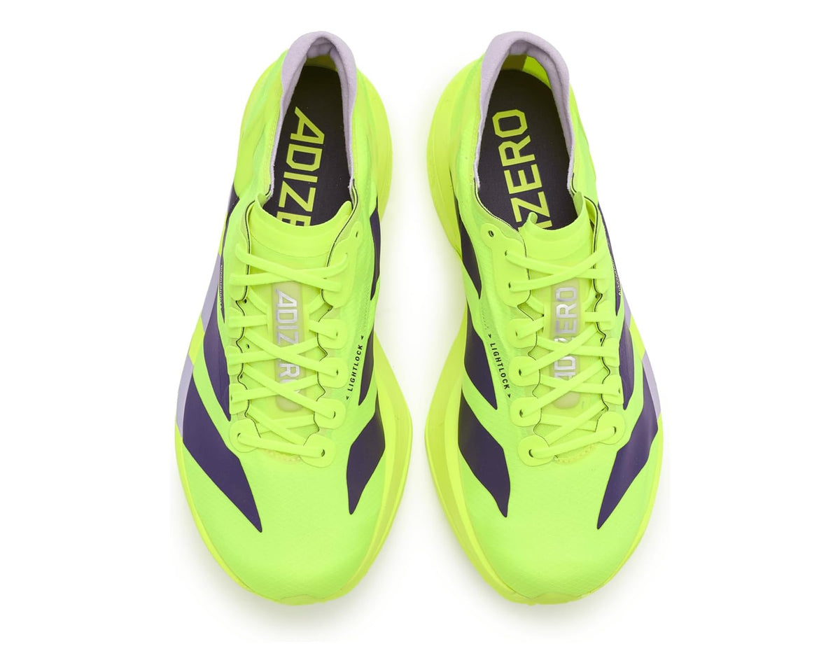 Men's adidas Adizero Adios Pro 4 Running Shoes Solar Yellow/Aurora Plum/Powder Plum