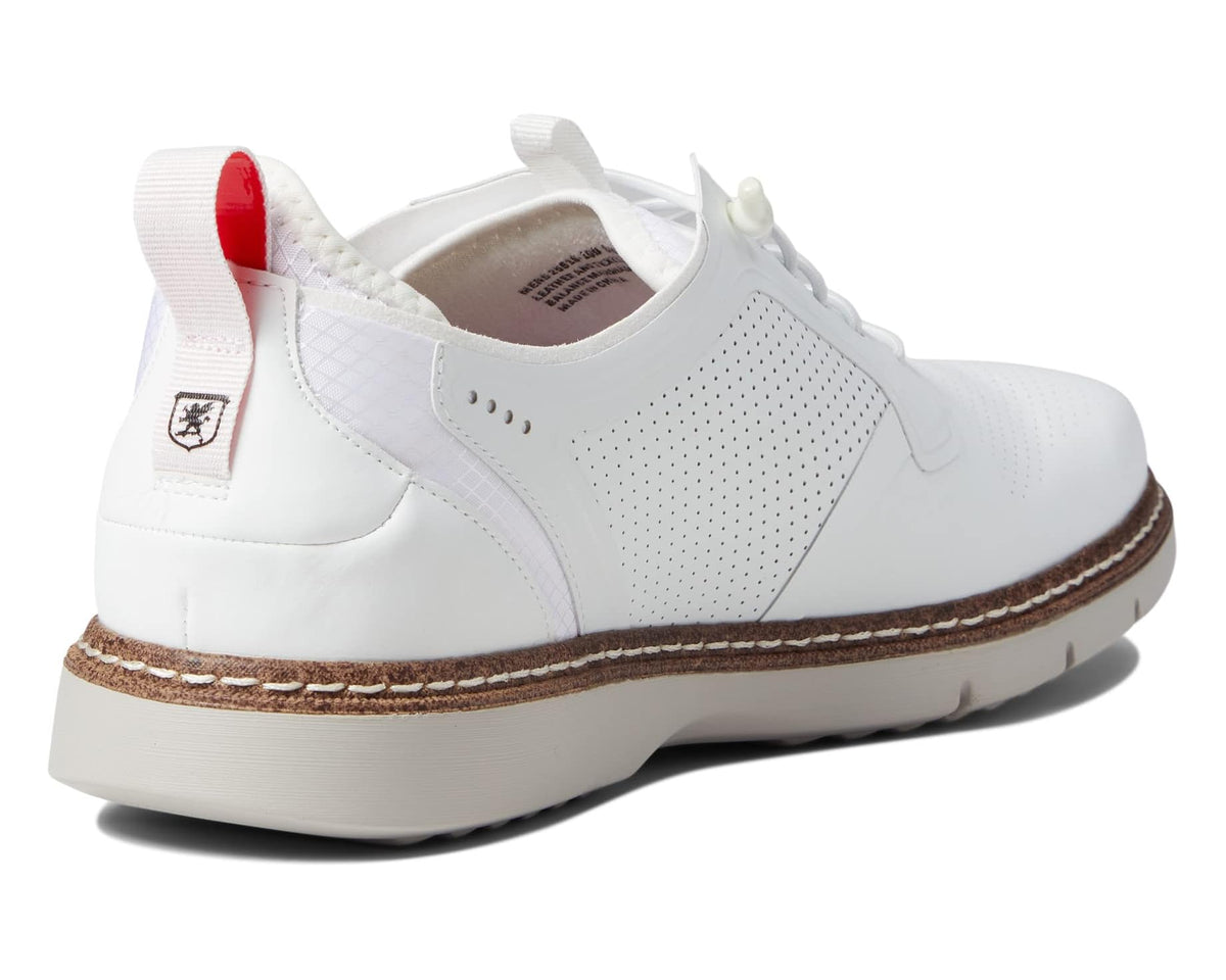 Men's Stacy Adams Synchro Elastic Lace Oxford White