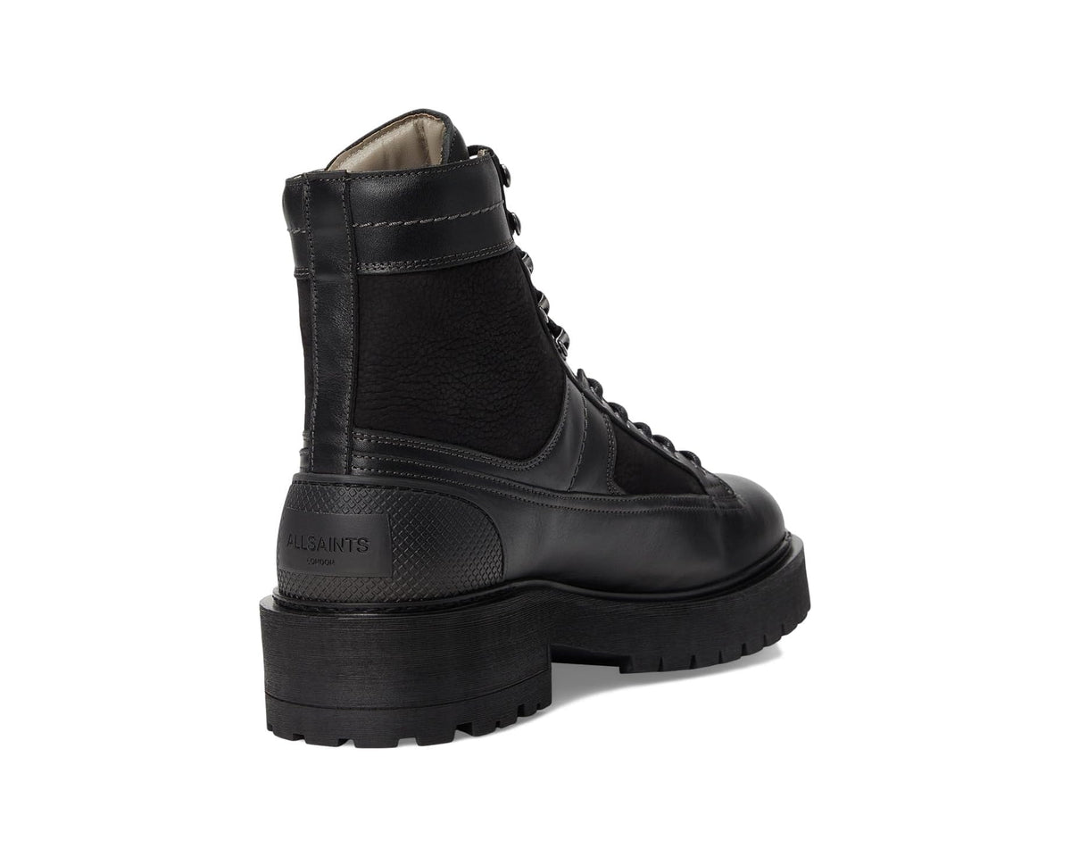Men's AllSaints Hank Combat Boots Black