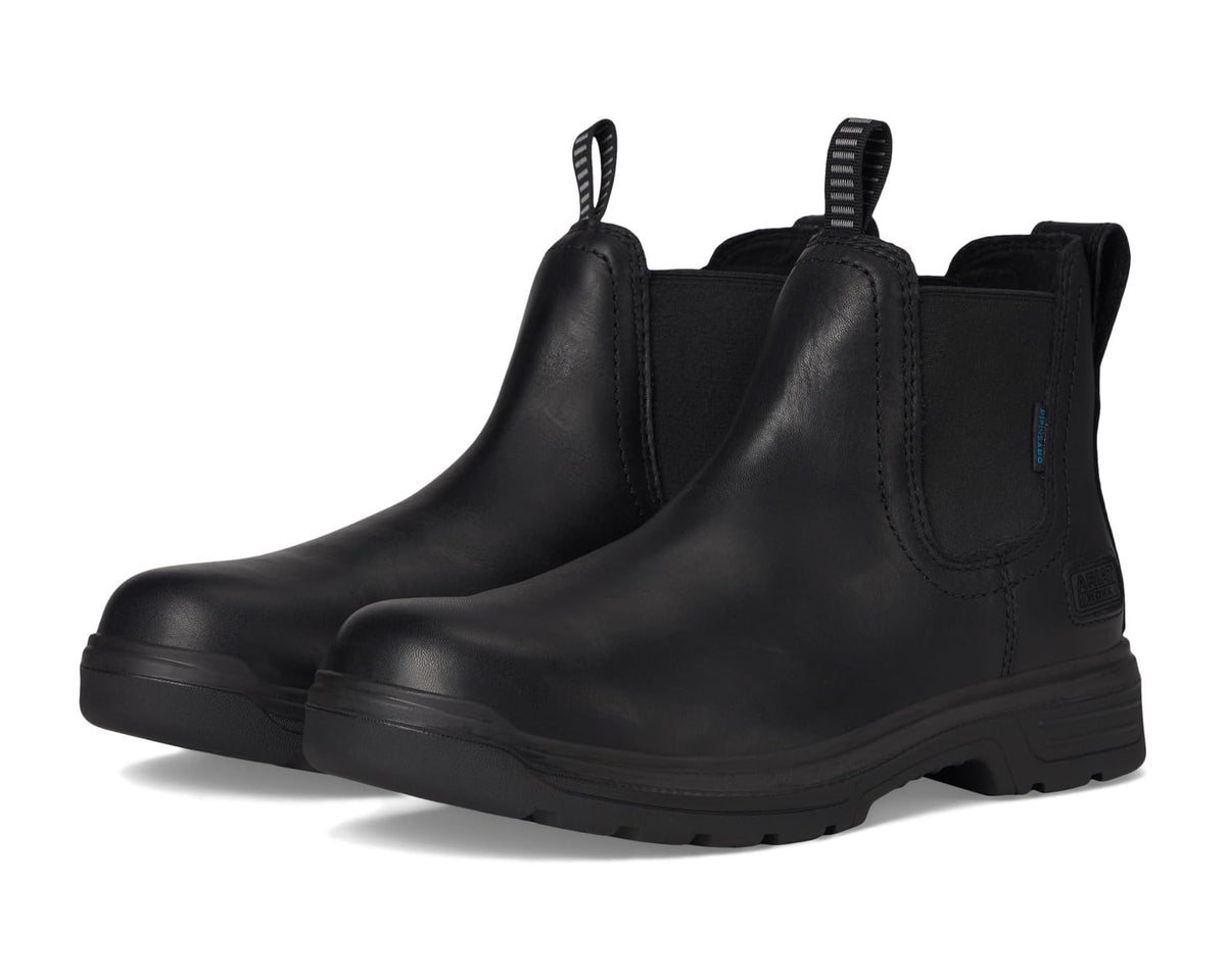 Men's Ariat Turbo Chelsea Waterproof Work Boots All Black