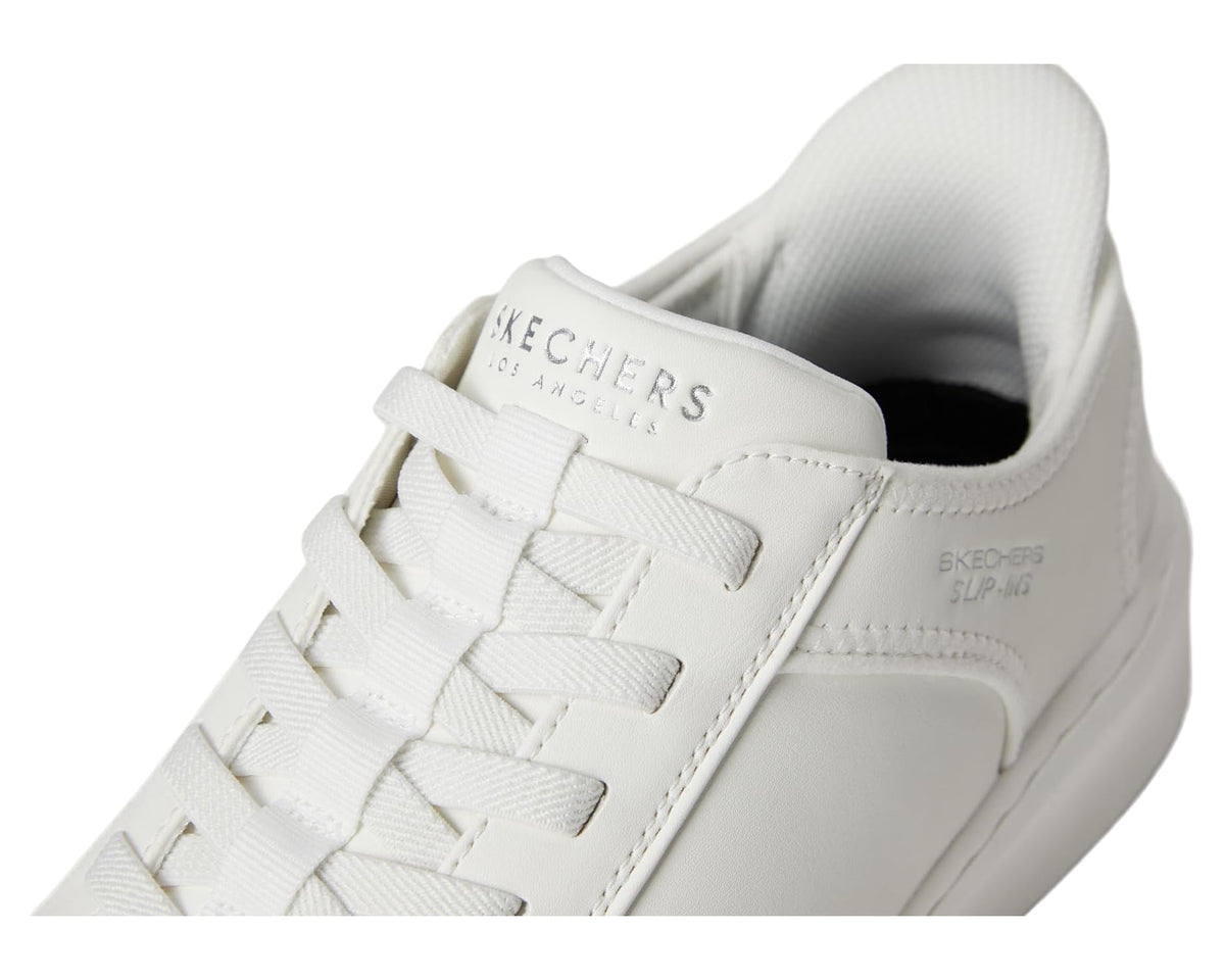 Men's SKECHERS Court Break - Double Vented Hands Free Slip-Ins White