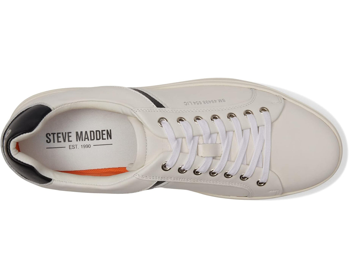 Men's Steve Madden Mccord White/Black Leather