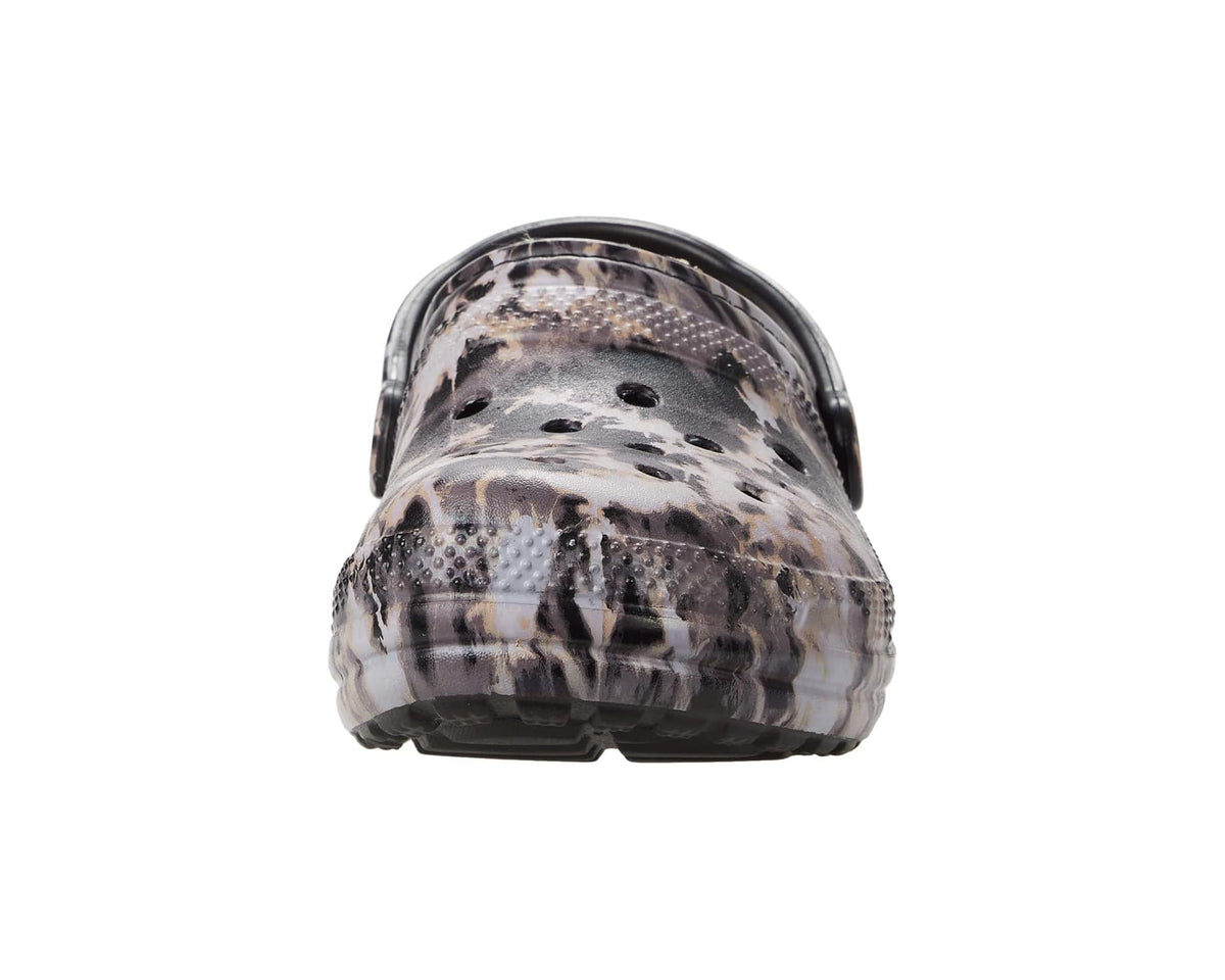 Unisex Crocs Classic Lined Tie-Dye Clog Black/Bleach Dye