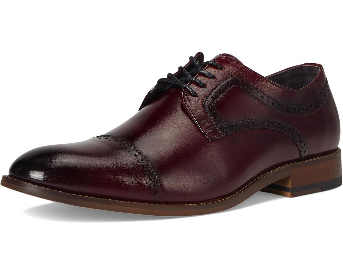 Men's Stacy Adams Dickinson Cap Toe Oxford Burgundy
