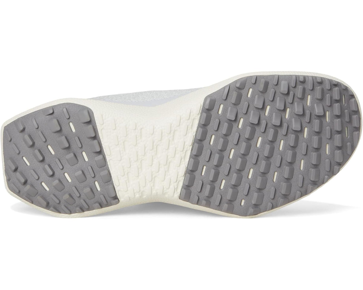 Men's Allbirds sneaker outsole tread, light gray rubber with textured traction blocks