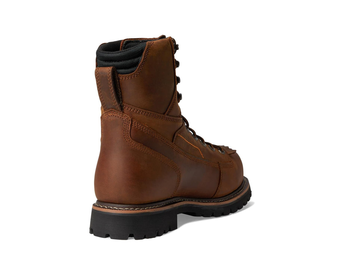 Men's Ariat Longview Shock Shield 8 Waterproof Composite Toe Work Boots Copper Brown