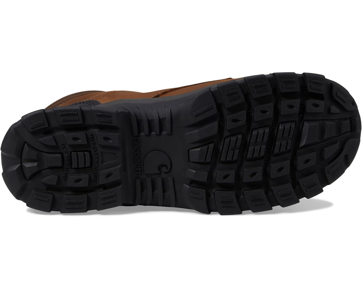 Men's Carhartt Rugged Flex Waterproof Internal Met Guard Comp Toe 6 Work Boots Brown Oil Tanned Leather
