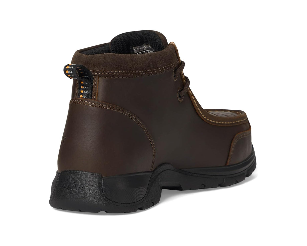 Men's Ariat Edge LTE Moc Composite Toe Work Boots Brown/Brown Croco Print