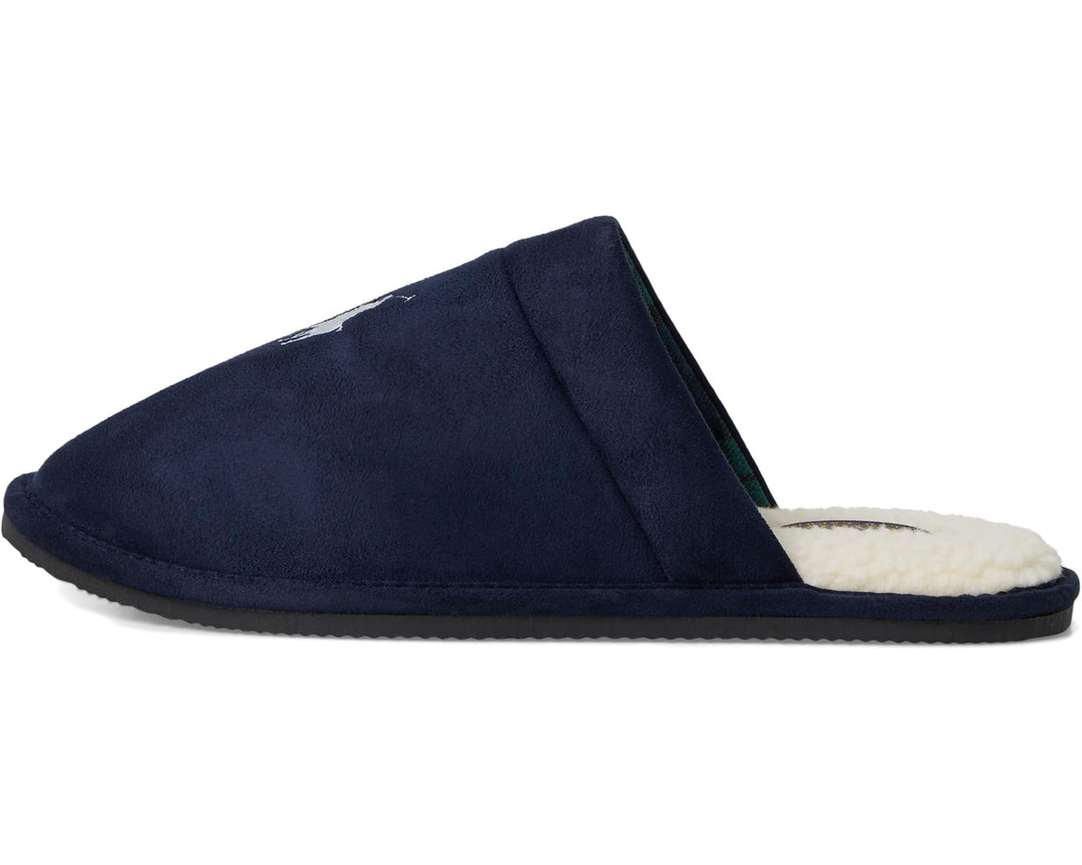 Men's Polo Ralph Lauren Klarence Scuff Slipper Navy/Red 1