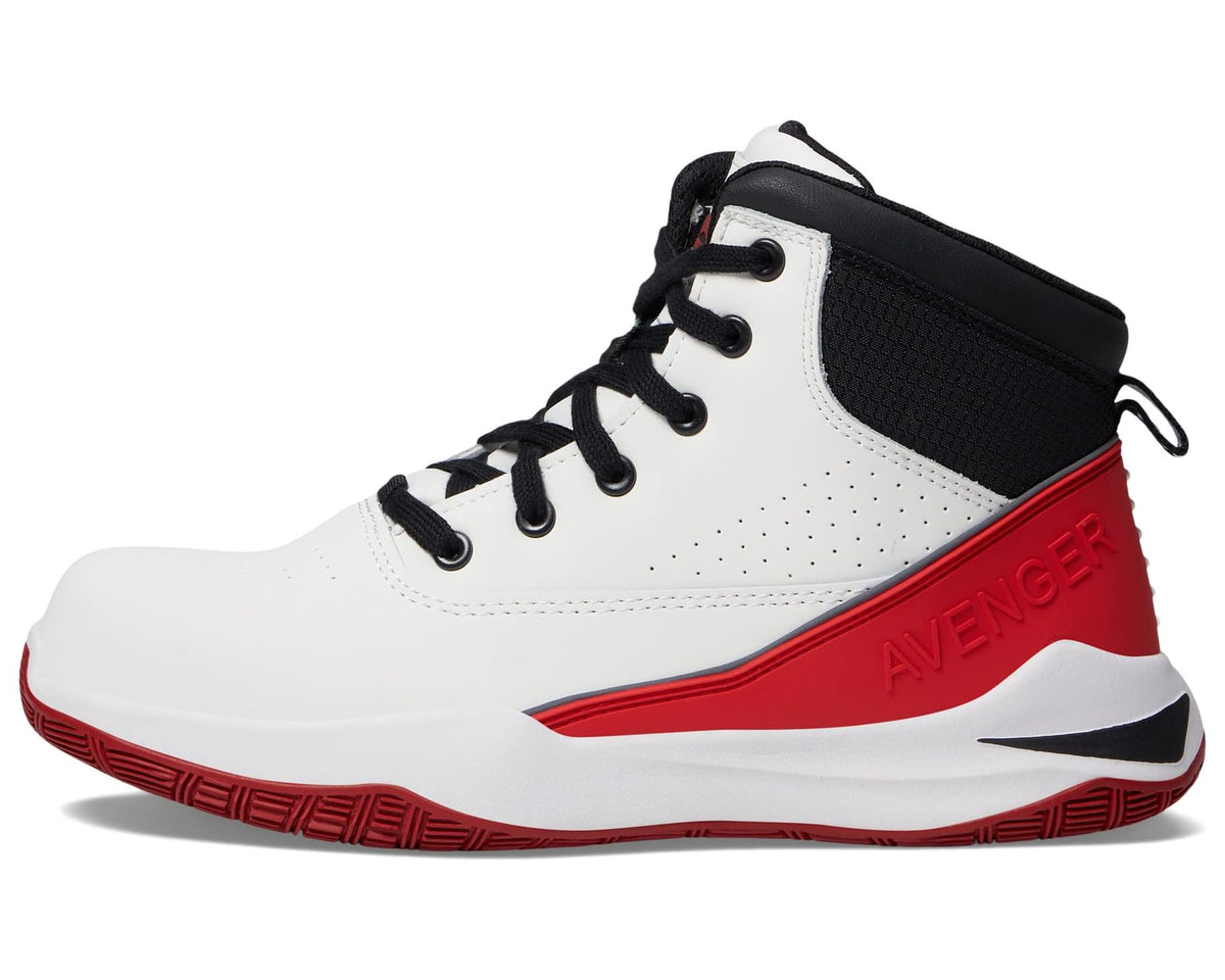 Men's Avenger Work Boots Reaction Mid White/Red