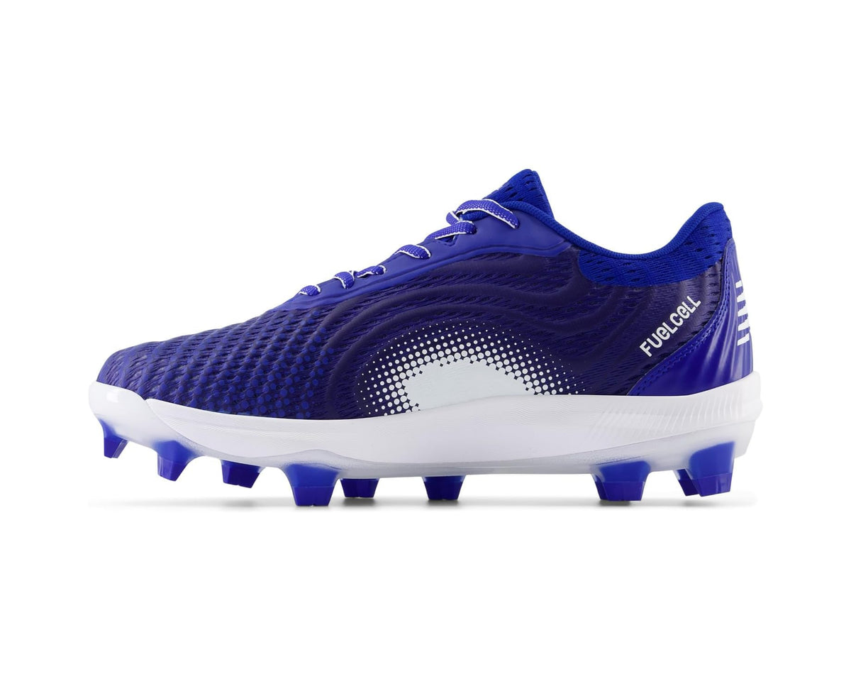 Men's New Balance FuelCell 4040v7 Molded Baseball Cleats Team Royal/Optic White