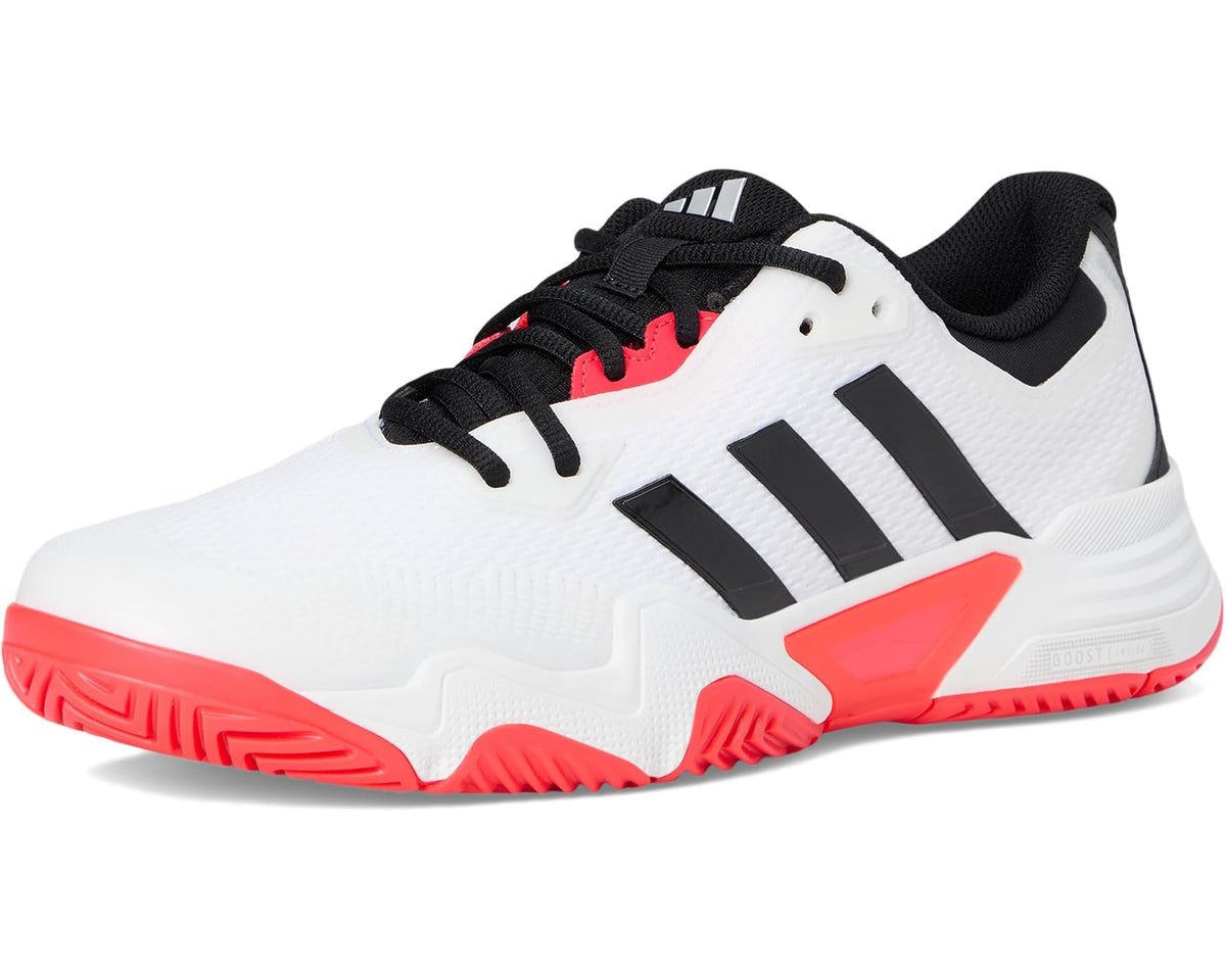 Men's adidas SoleMatch Control 2 Tennis Shoes White/Black/Silver Metallic
