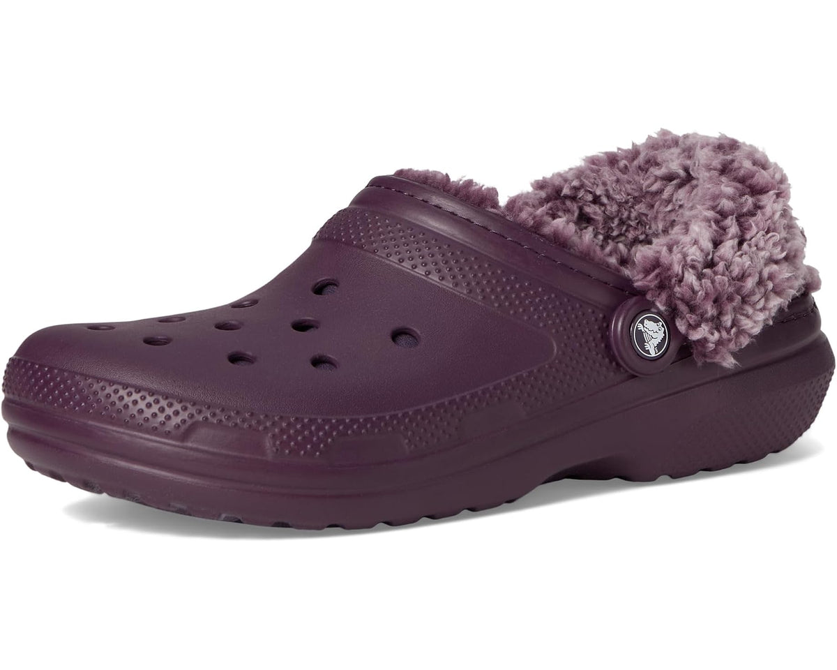 Unisex Crocs Classic Fleece Lined Clogs Plush Plum