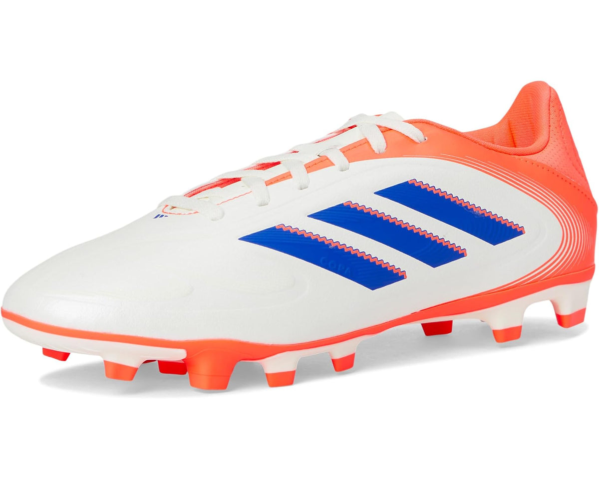 Unisex adidas Copa Club Pure 3 Firm/Multi Ground Soccer Cleats Off White/Lucid Blue/Signal Coral