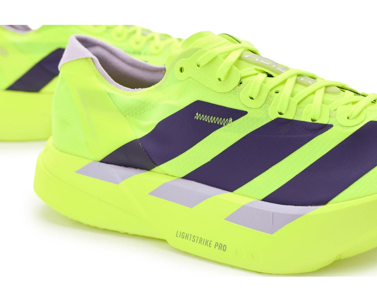 Men's adidas Adizero Adios Pro 4 Running Shoes Solar Yellow/Aurora Plum/Powder Plum