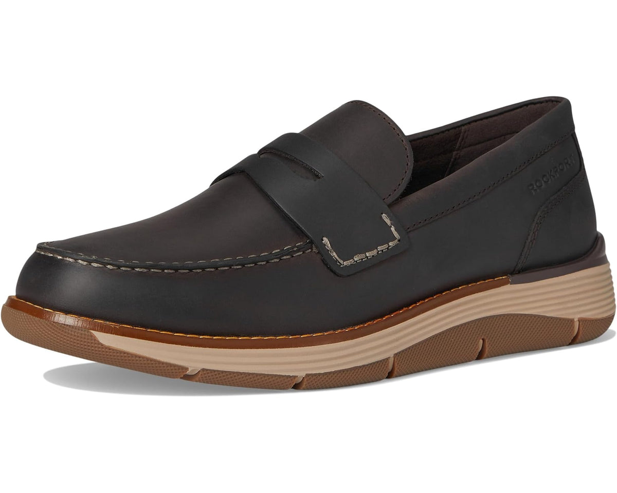 Men's Rockport Liam Dark Brown Leather