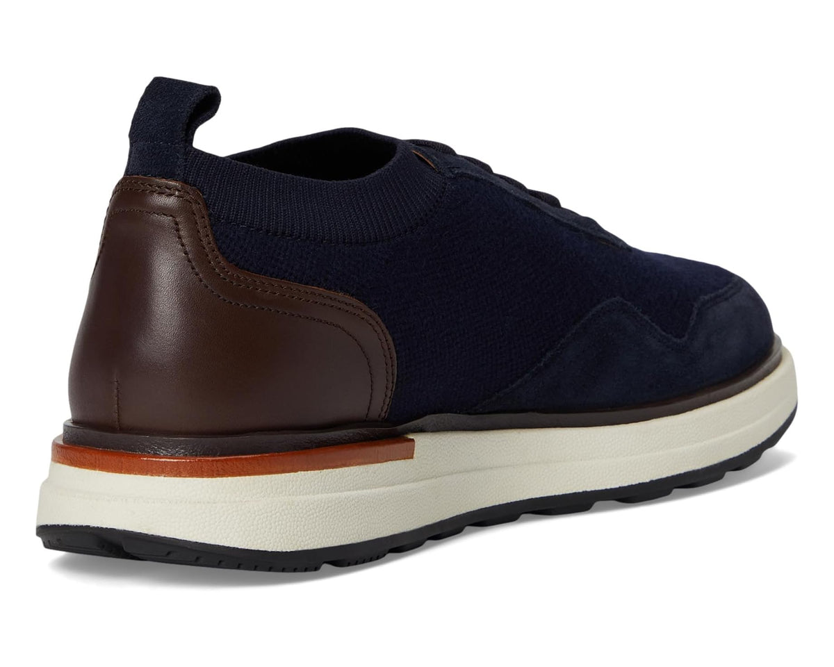 Men's Allen Edmonds Easton Slip-on Shoes Navy Knit Wool & Leather