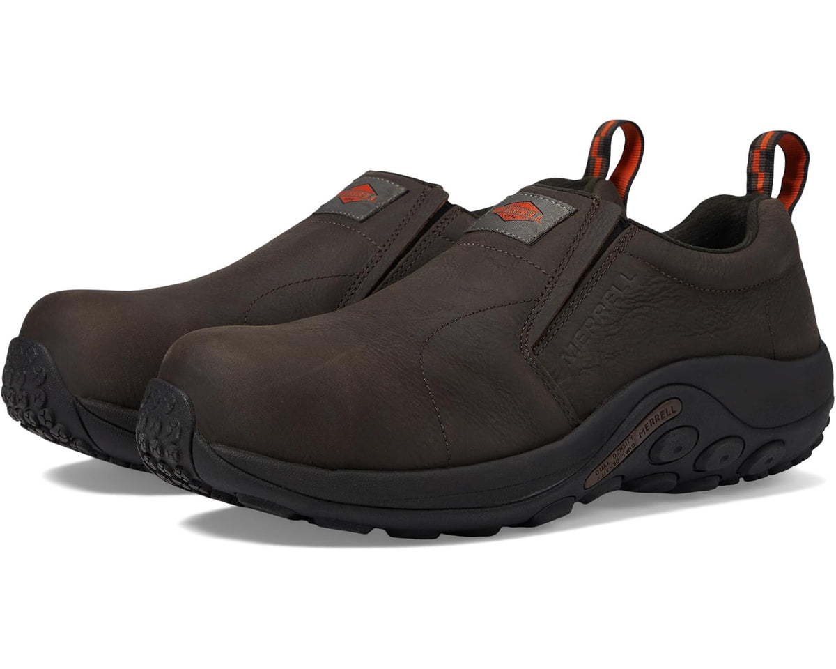Men's Merrell Work Jungle Moc Leather Composite Toe Espresso