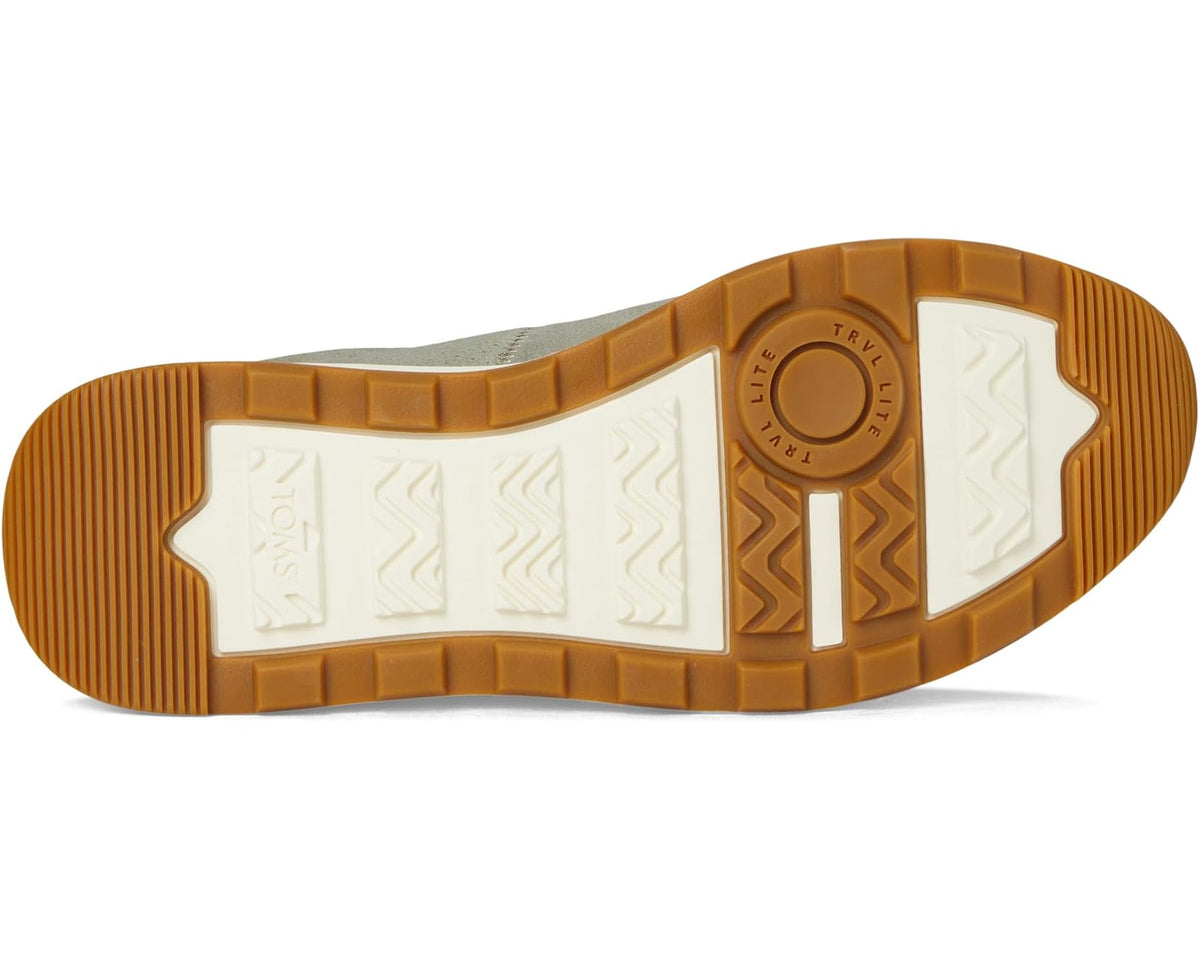 TOMS TRVL LITE Cabrillo sneaker outsole with white tread and tan grip section