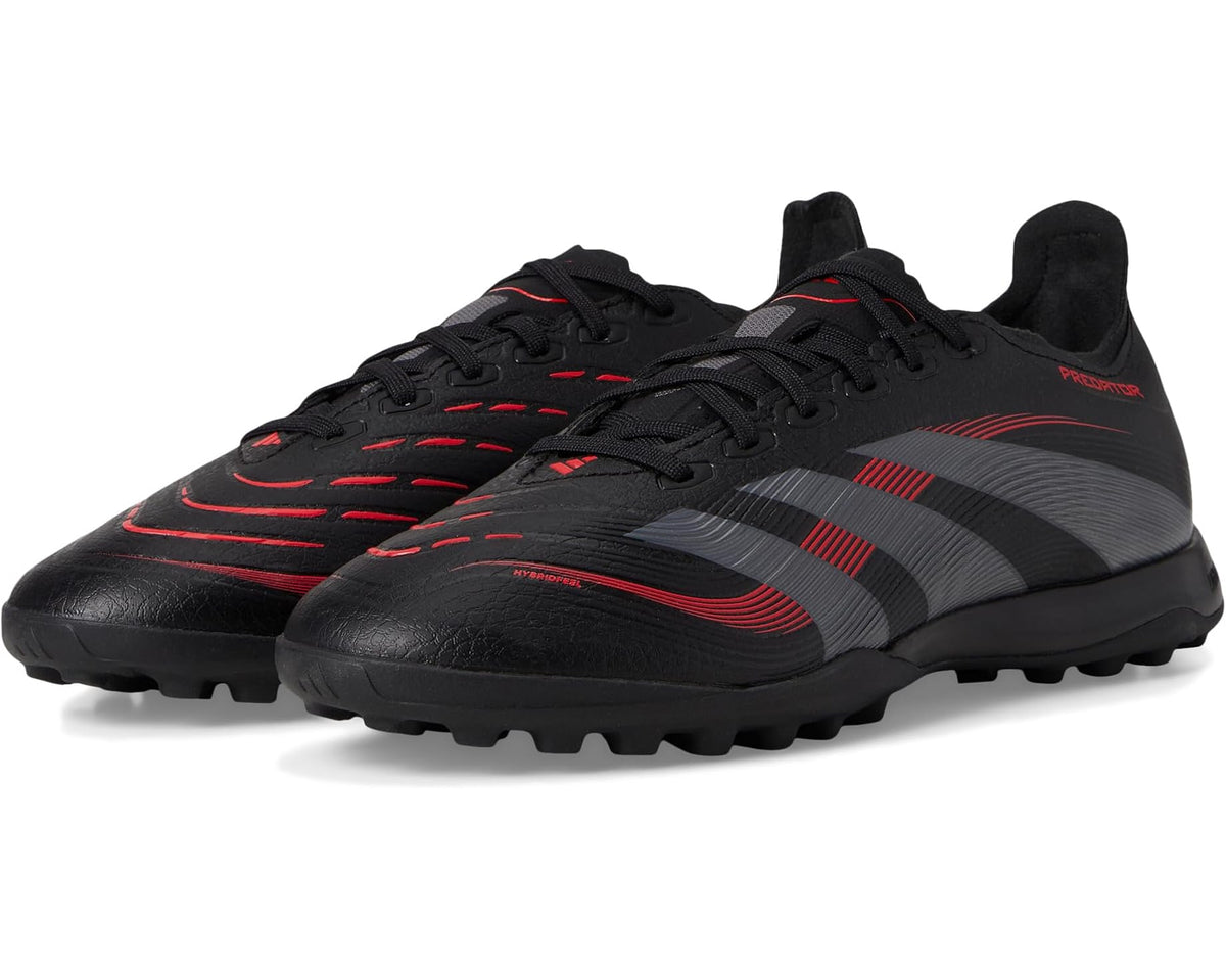 Unisex adidas Predator League Turf Soccer Cleats Black/Grey/Lucid Red