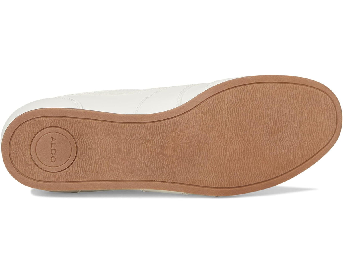 Men's ALDO Aris sneaker outsole, brown rubber tread with circular logo