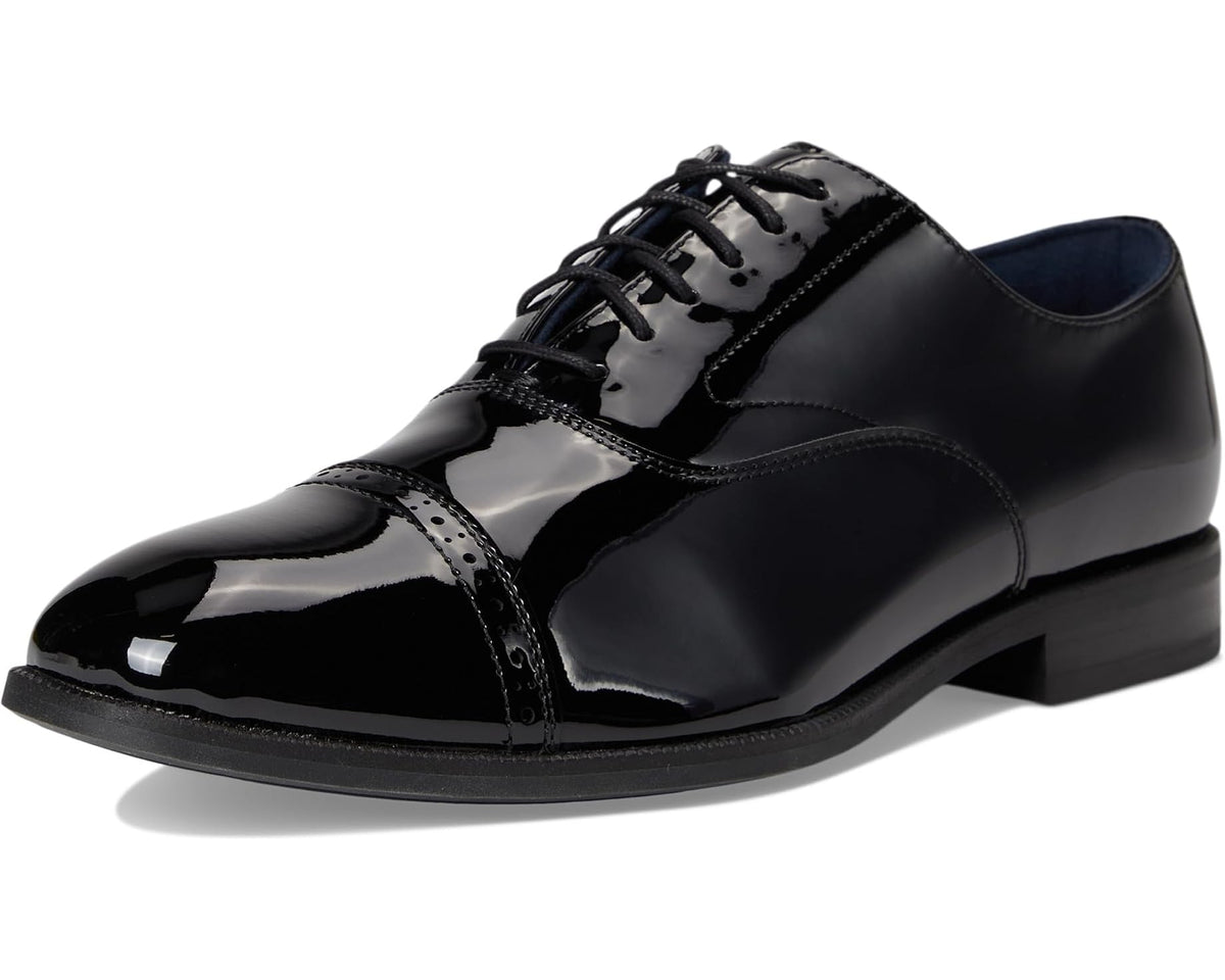 Men's Stacy Adams Concorde II Cap Toe Lace-Up Black Patent