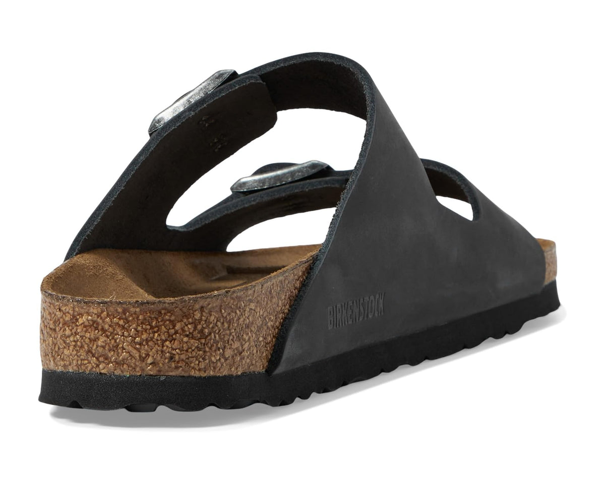 Unisex Birkenstock Arizona - Oiled Leather (Unisex) Black Oiled Leather