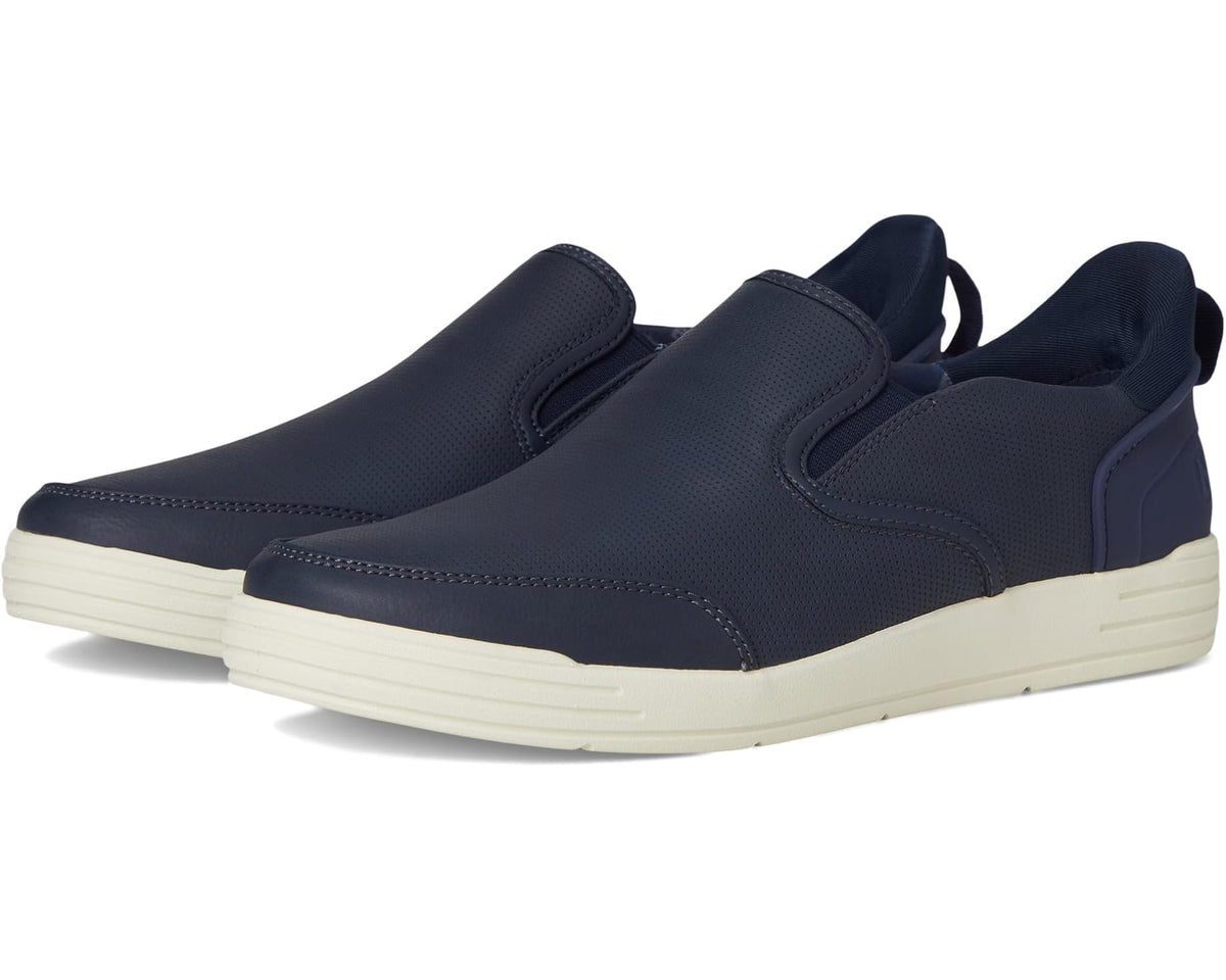 Men's Nunn Bush Kore City Walk EZ Slip-On Sneakers Easy On and Easy Off Navy