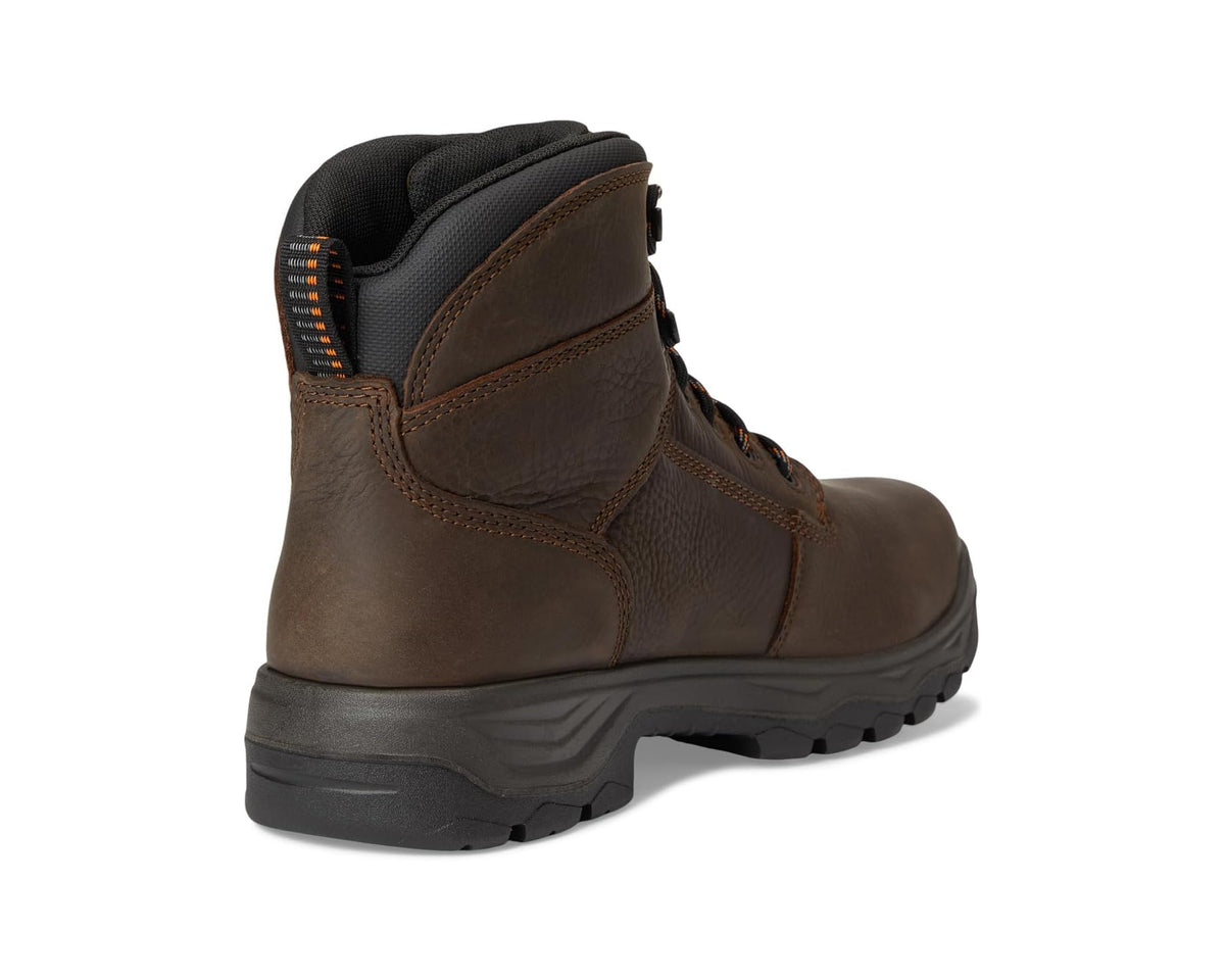 Men's Ariat Turbo Duratread 6 Waterproof Work Boots Dark Brown