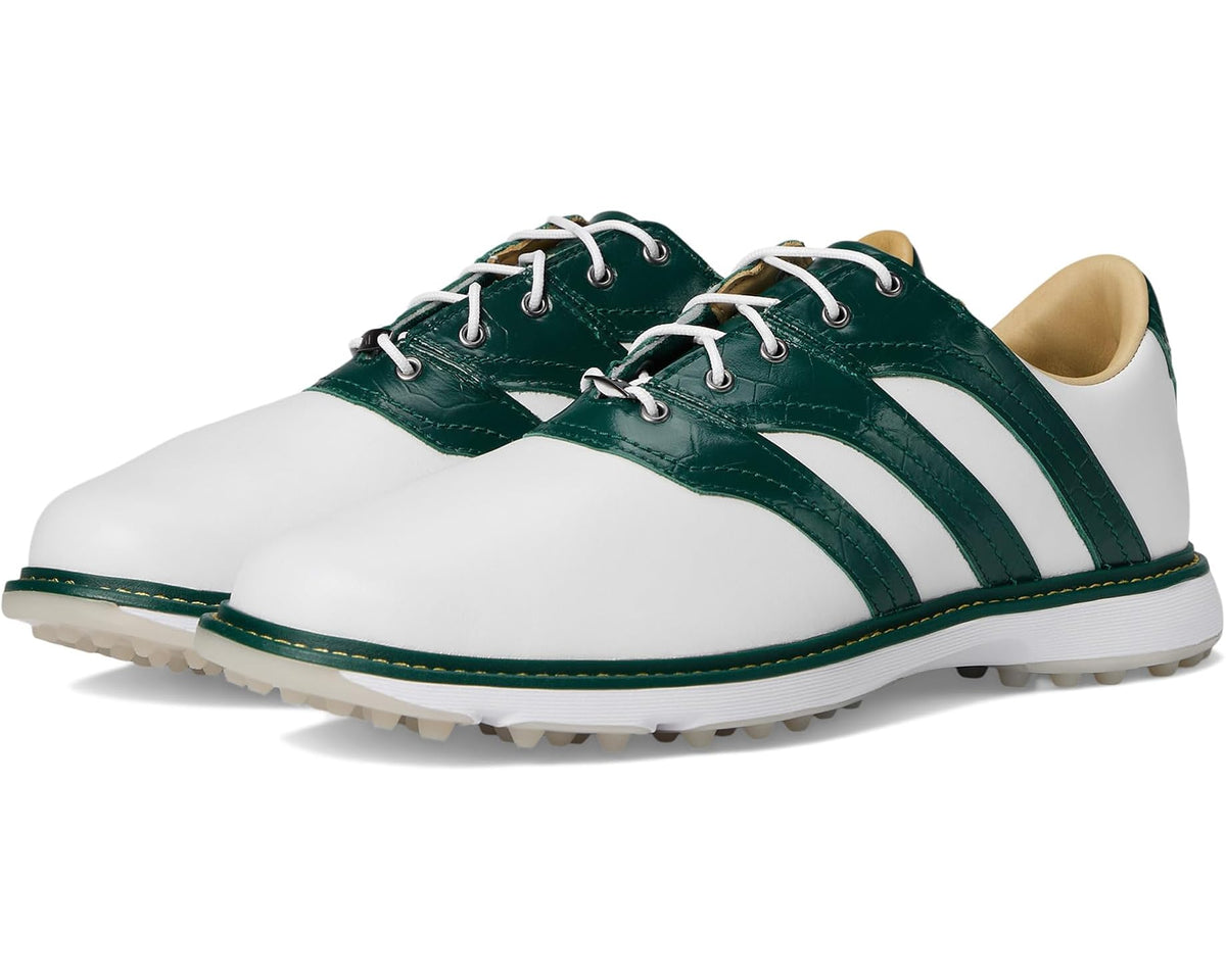 Men's adidas Golf MC Z-Traxion Spikeless Golf Shoes Footwear White/Collegiate Green/Yellow