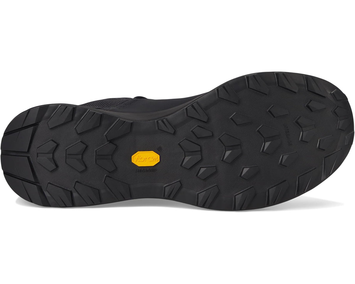 Unisex Arc'teryx Kopec GTX black rubber outsole with textured tread