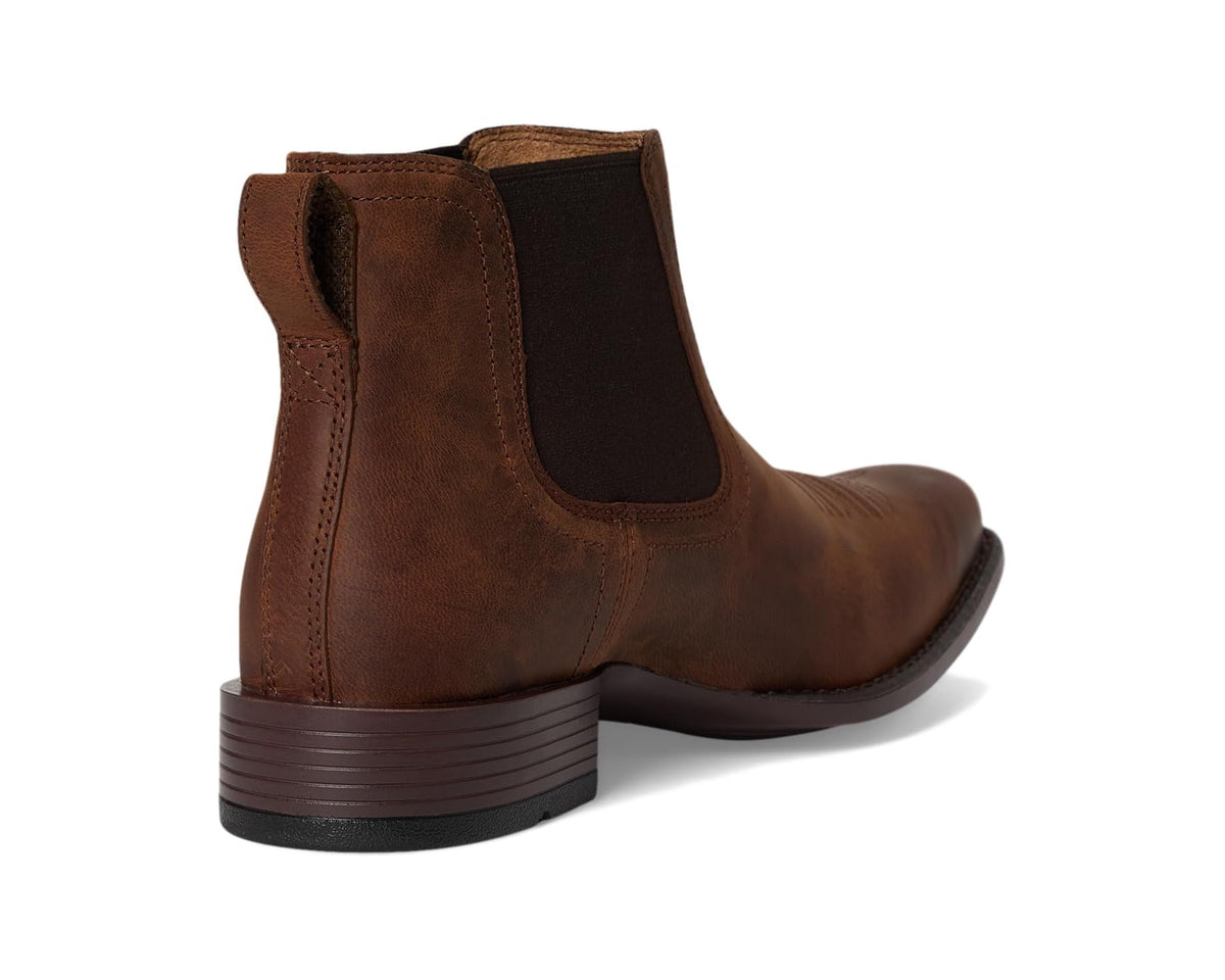 Men's Ariat Booker Ultra Square Toe Western Boots Rough Tan
