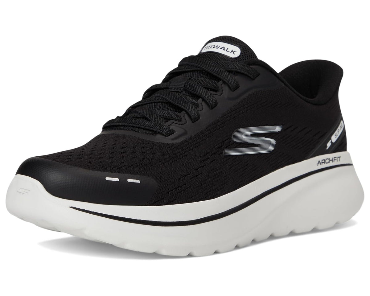 Men's SKECHERS Performance Go Walk Arch Fit N-joy Nobend Hands Free Slip-in Black/White