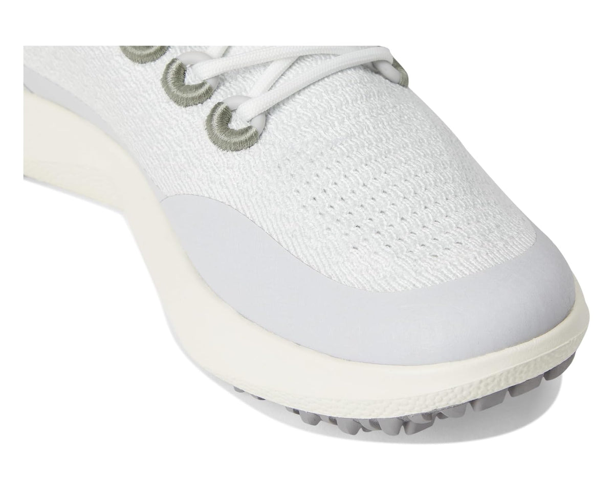 Men's Allbirds knit upper close-up with light sole and small traction tread