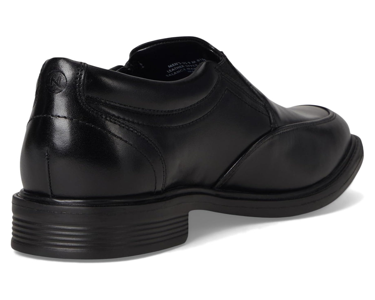 Men's Nunn Bush Stark Moccasin Toe Slip-On Leather Dress Casual Business Formal Loafers Black