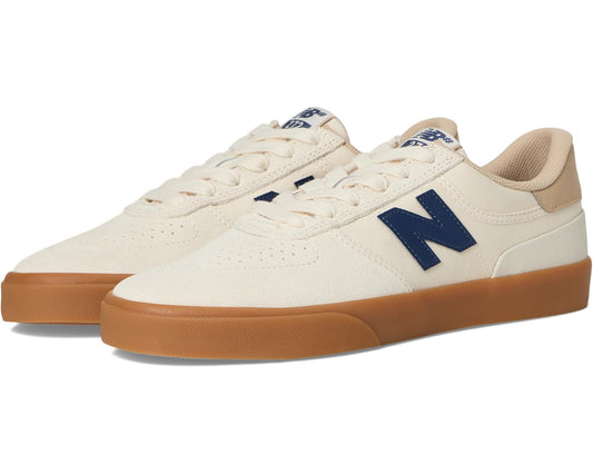 Men's New Balance Numeric 272 sneaker in sea-salt canvas with navy N logo
