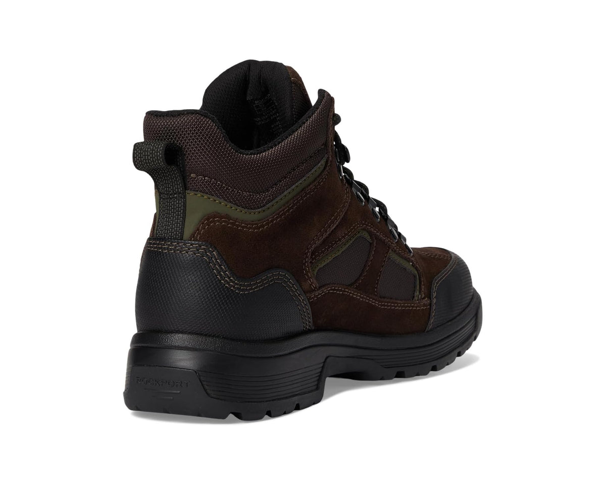 Men's Rockport Evan Waterproof Boots Dark Brown Multi