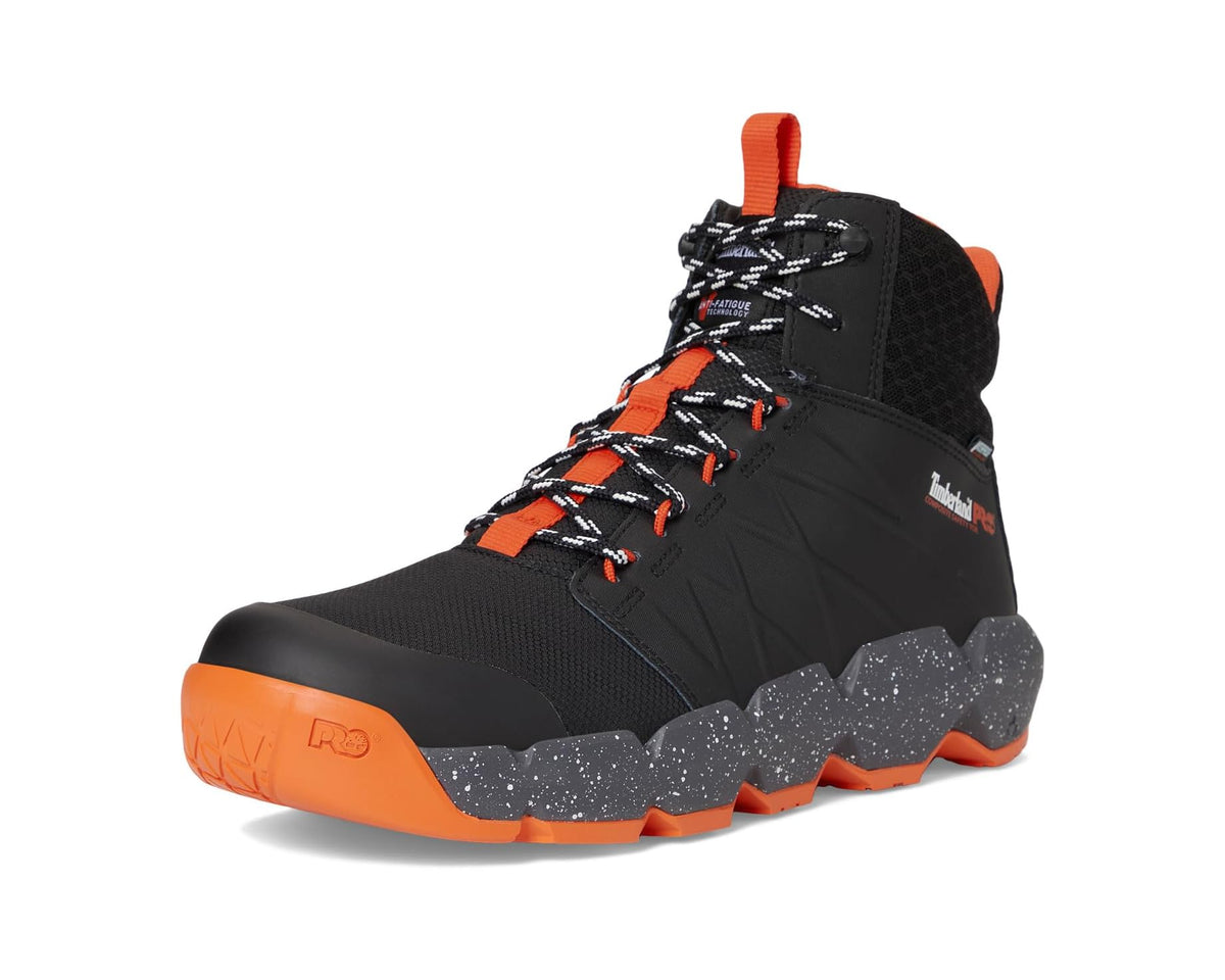 Men's Timberland PRO Morphix 6 Composite Safety Toe Waterproof Black/Orange