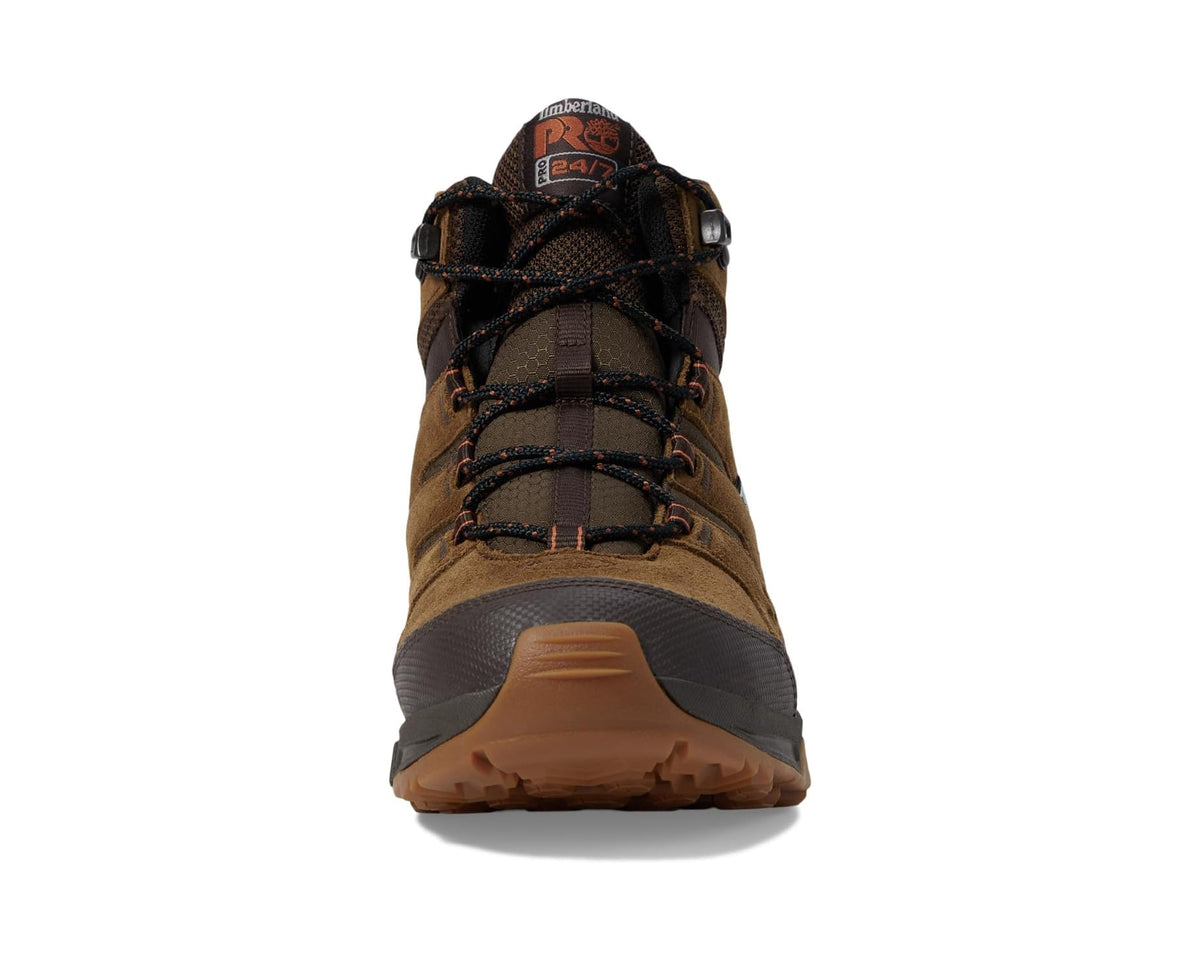 Men's Timberland PRO Switchback LT 6 Inch Soft Toe Waterproof Industrial Work Hiker Boots Brown/Gum