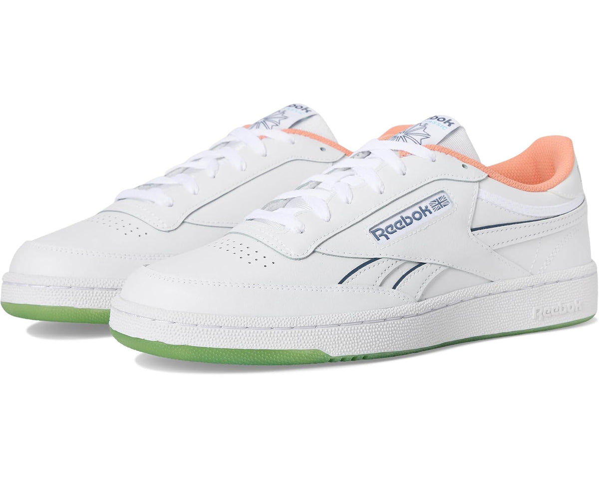 Unisex Reebok Lifestyle Club C Revenge White/Aiaqua/Sunkissed Orange