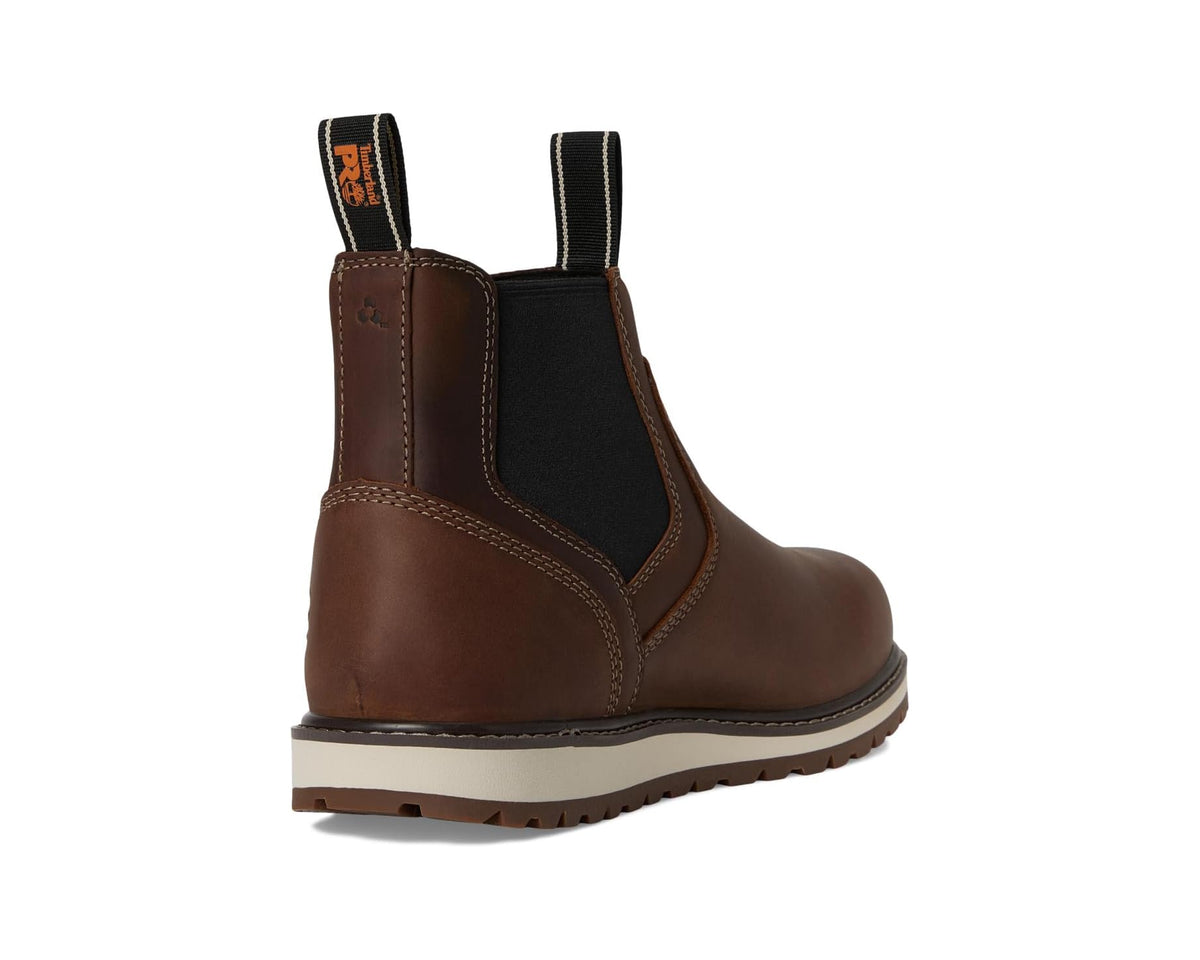 Men's Timberland PRO Irvine Chelsea Wedge Soft Toe Medium Brown