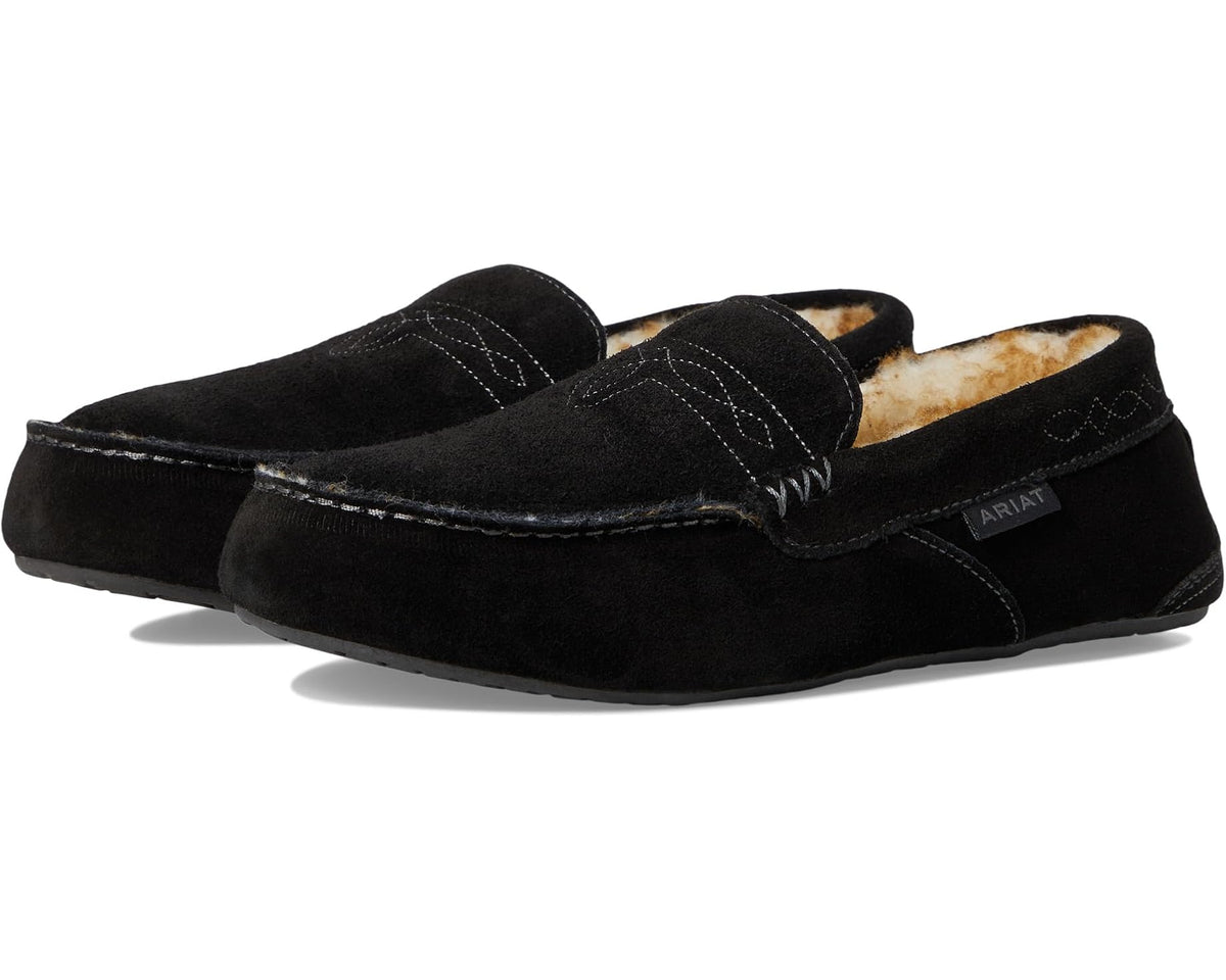 Men's Ariat Clayton Moccasin Slipper Black