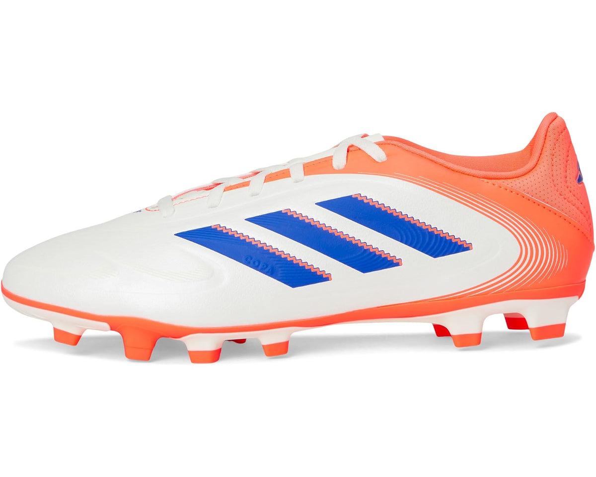Unisex adidas Copa Club Pure 3 Firm/Multi Ground Soccer Cleats Off White/Lucid Blue/Signal Coral