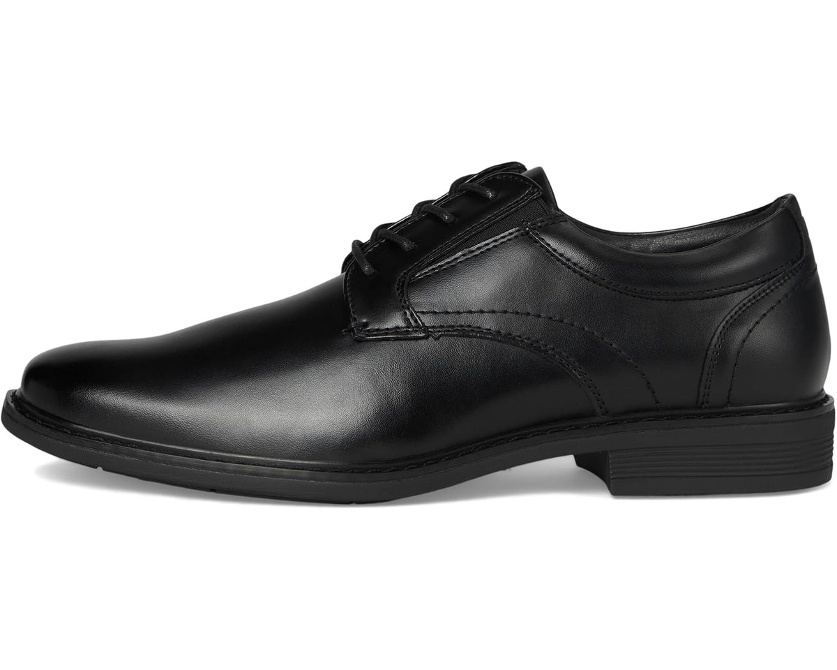 Men's Nunn Bush Jarvis Plain Toe Oxford Dress Casual Business Formal Lace Up Black