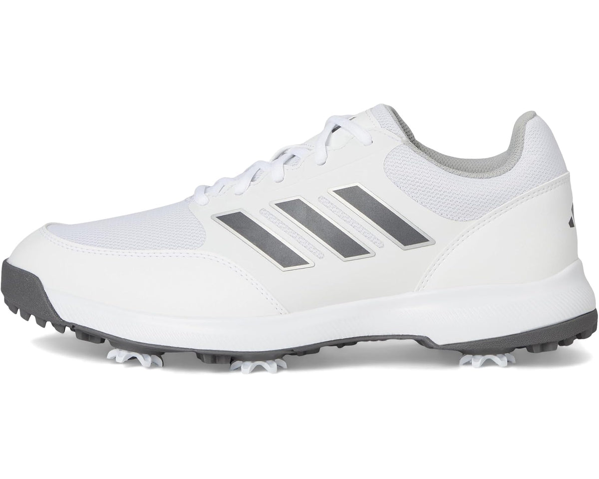 Men's adidas Golf Tech Response 3.0 Golf Shoes Footwear White/Dark Silver Metallic/Silver Metallic