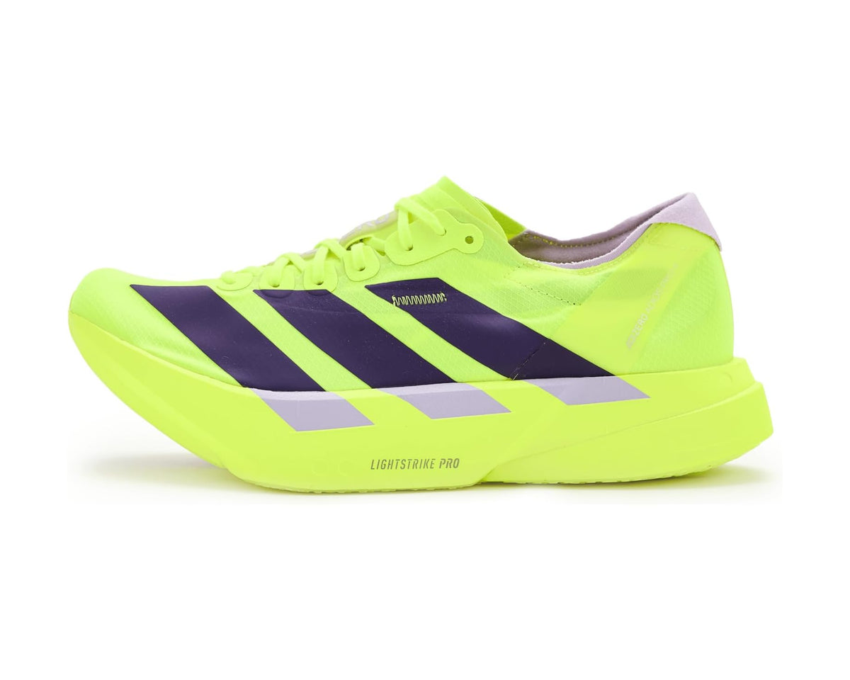 Men's adidas Adizero Adios Pro 4 Running Shoes Solar Yellow/Aurora Plum/Powder Plum