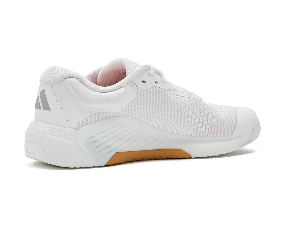 Men's adidas Dropset 4 Power Trainer Training Shoes White/Halo Silver/White